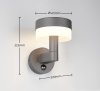 Kinkiet zewnętrzny LED kolor antracyt aluminiowy designerski minimalistyczny klasyczny uniwersalny czujnik ruchu MACKENZIE IP54 230569142 Trio